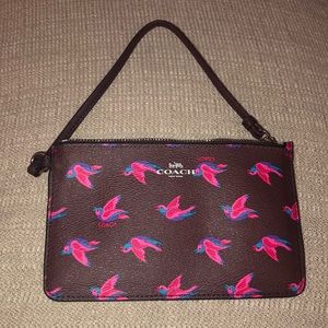 Coach bird wristlet